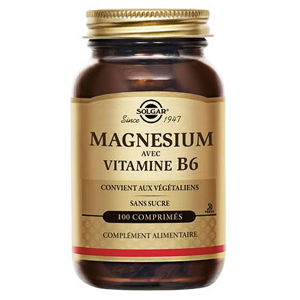 Solgar Magnesium et B6 100 comprimes