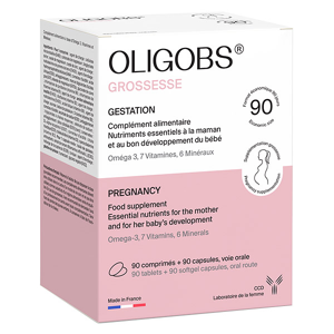 Laboratoire CCD Oligobs Grossesse 90 comprimes + 90 capsules