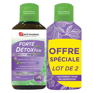 Forté Pharma Forté Détox Foie Lot de 2 x 500ml - Publicité