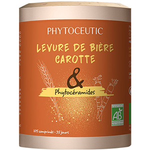 Phytoceutic Levure de Biere Carotte & Phytoceramides Bio 105 capsules