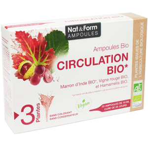 Nat & Form Ampoules Circulation Bio 20 unités - Publicité