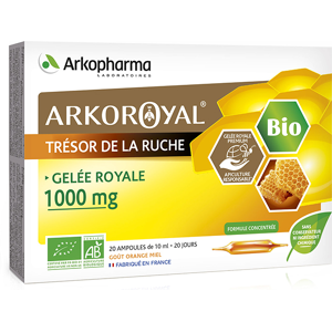 Arkopharma Arkoroyal Trésor de la Ruche Gelée Royale 1000mg Bio 20 ampoules - Publicité