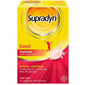 Supradyn Boost Vitamines et Mineraux 20 comprimes effervescents