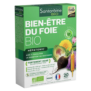 Santarome Bio - Bien-Etre du Foie - Aide a la digestion - 20 ampoules