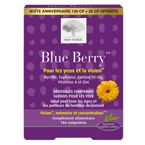 New Nordic Blueberry 120 comprimés + 20 comprimés Offerts - Publicité