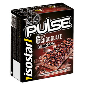 Isostar Pulse Barre Énergetique Chocolat 6 unites