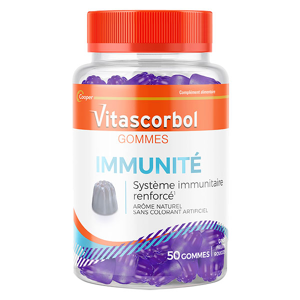 Vitascorbol Gommes Immunitaire 50 gommes - Publicité