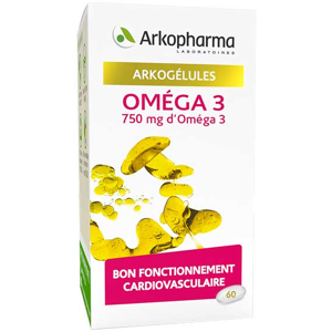 Arkopharma Arkogélules Omega 3 Origine Marine 60 gélules - Publicité