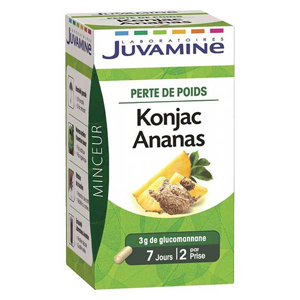 Juvamine Perte de Poids Konjac Ananas 42 gélules - Publicité