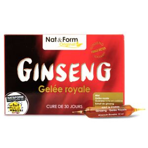 Nat & Form Ginseng gelee royale - ampoules 30 ampoules