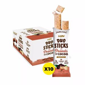 HSN Packs Boite duo sticks gaufrettes fourrees a l'arachide etau cacao - 10x30g