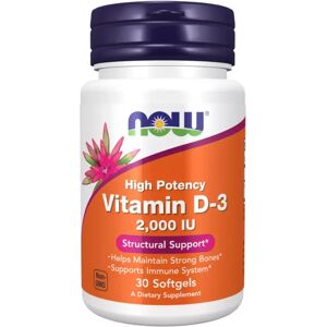 Now Foods Vitamine d3 2000ui - 30 perles