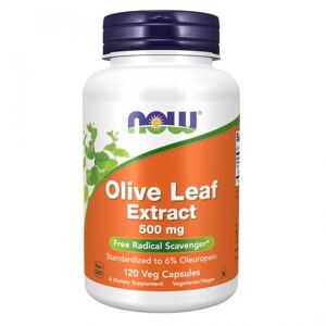 Now Foods Extrait de feuilles d'olivier 500mg - 120 veg caps