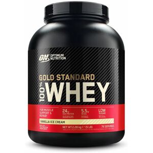 Optimum Nutrition 100 % Whey Gold Standard, Vanilla Ice Cream, Poudre 2280 g Poudre