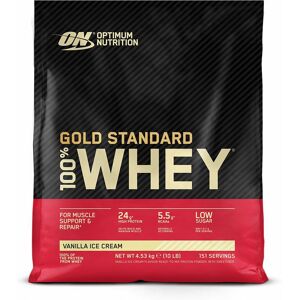 Optimum Nutrition 100 % Whey Gold Standard, Vanilla Ice Cream, Poudre 4530 g Poudre