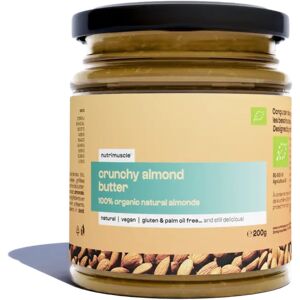 Nutrimuscle Beurre d’amandes complètes biologique - Amande Crunchy / 200 g - Nutrimuscle - Nutrition pure - Nutriments