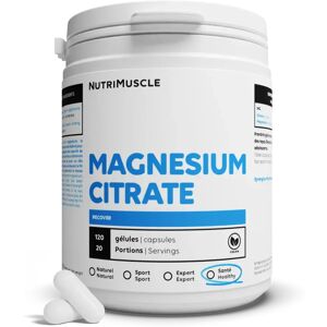 Nutrimuscle Citrate de Magnésium en gélules - 400 gélules - Nutrimuscle - Nutrition pure - Minéraux