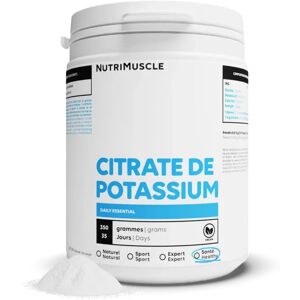 Nutrimuscle Citrate de Potassium en poudre - 350 g - Nutrimuscle - Nutrition pure - Minéraux