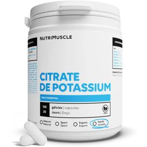 Citrate de Potassium en gelules - 400 gelules - Nutrimuscle - Nutrition pure - Mineraux