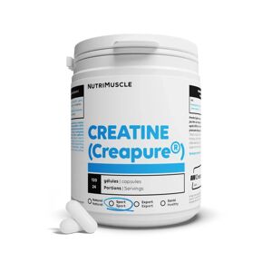 Creatine (Creapure®) en gelules - 120 gelules - Nutrimuscle - Nutrition pure - Acides amines