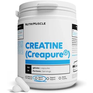 Nutrimuscle Créatine (Creapure®) en gélules - 120 gélules - Nutrimuscle - Nutrition pure - Acides aminés