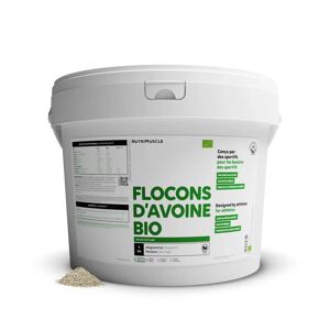 Flocons d'avoine biologiques - 5.00 kg - Nutrimuscle - Nutrition pure - Glucides