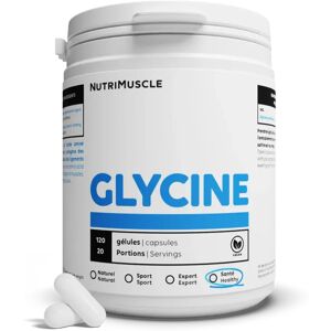 Glycine Cristallisee en gelules - 800 gelules - Nutrimuscle - Nutrition pure - Acides amines