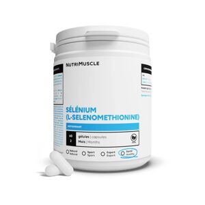 Selenium (L-Selenomethionine) - 60 gelules - Nutrimuscle - Nutrition pure - Mineraux