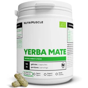 Yerba Mate Biologique - 400 gelules - Nutrimuscle - Nutrition pure - Plantes