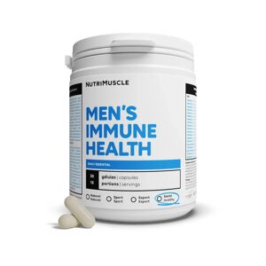 Men's Immune Health - 30 gélules - Nutrimuscle - Nutrition pure - Vitamines - Publicité