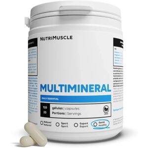 Multimineraux en gelules - 400 gelules - Nutrimuscle - Nutrition pure - Mineraux