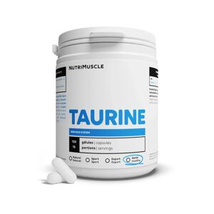 Taurine en gelules - 120 gelules - Nutrimuscle - Nutrition pure - Acides amines