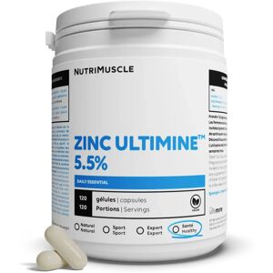 Zinc Ultimine 5,5% - 120 gelules - Nutrimuscle - Nutrition pure - Mineraux