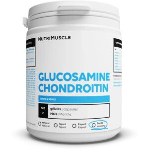 Mix Glucosamine + Chondroïtine en gelules - 120 gelules - Nutrimuscle - Nutrition pure - Nutriments