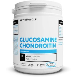 Mix Glucosamine + Chondroïtine en gelules - 60 gelules - Nutrimuscle - Nutrition pure - Nutriments