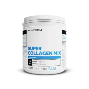 Super Collagen Mix en gelules - 400 gelules - Nutrimuscle - Nutrition pure - Proteines