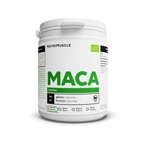 Maca bio en gelules - 120 gelules - Nutrimuscle - Nutrition pure - Plantes