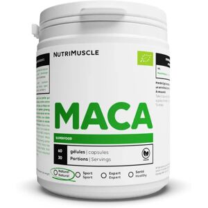 Maca bio en gelules - 60 gelules - Nutrimuscle - Nutrition pure - Plantes