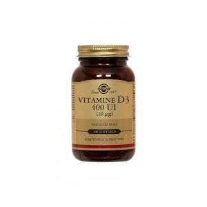 Solgar Vitamine D3 400 UI (10 µg) 100 Gelules - Flacon 100 gelules