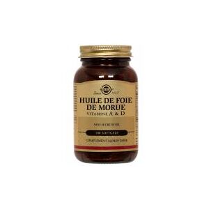 Solgar Huile de Foie de Morue 100 Gelules - Flacon 100 gelules