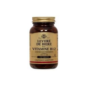 Solgar Levure de Biere avec Vitamine B12 250 Comprimes - Flacon 250 comprimes