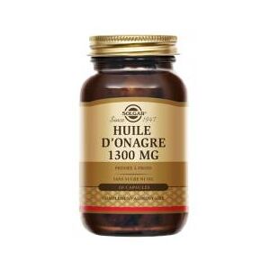 Solgar Huile d'Onagre 1300 mg 60 Capsules - Flacon 60 capsules