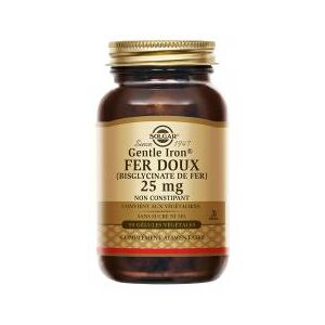 Solgar Fer Doux 25 mg 90 Gelules Vegetales - Flacon 90 gelules vegetales