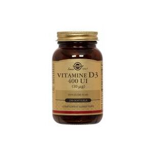 Solgar Vitamine D3 400 UI (10mcg) 250 Gélules - Flacon 250 gélules