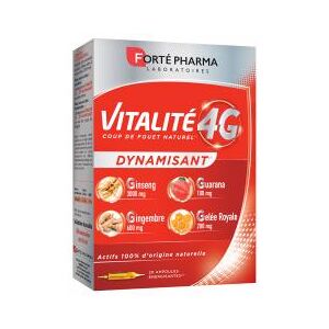 Forte Pharma Vitalite 4G 20 Ampoules - Boîte 20 ampoules de 10 ml