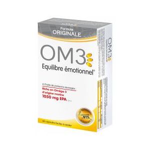 OM3 Équilibre Émotionnel 60 Capsules - Boîte 60 capsules - Publicité