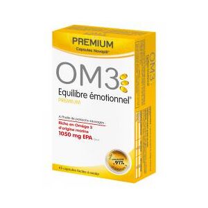 OM3 Premium Équilibre Émotionnel 45 Capsules - Boîte 45 capsules - Publicité