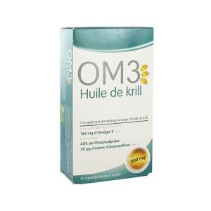 OM3 Huile de Krill 30 Capsules - Boîte 30 capsules