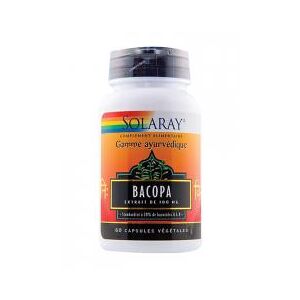 Solaray Bacopa 60 Capsules Végétales - Boîte 60 capsules