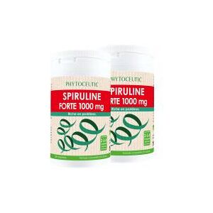 Phytoceutic Spiruline Forte 1000 mg Lot de 2 x 100 Comprimes - Lot 2 x 100 Comprimes